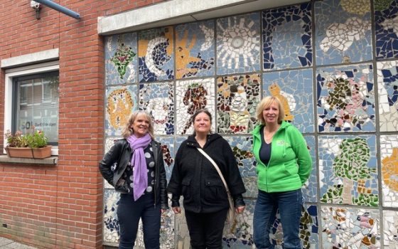 Op de foto links Angeline, in het midden Maria en rechts Mieke